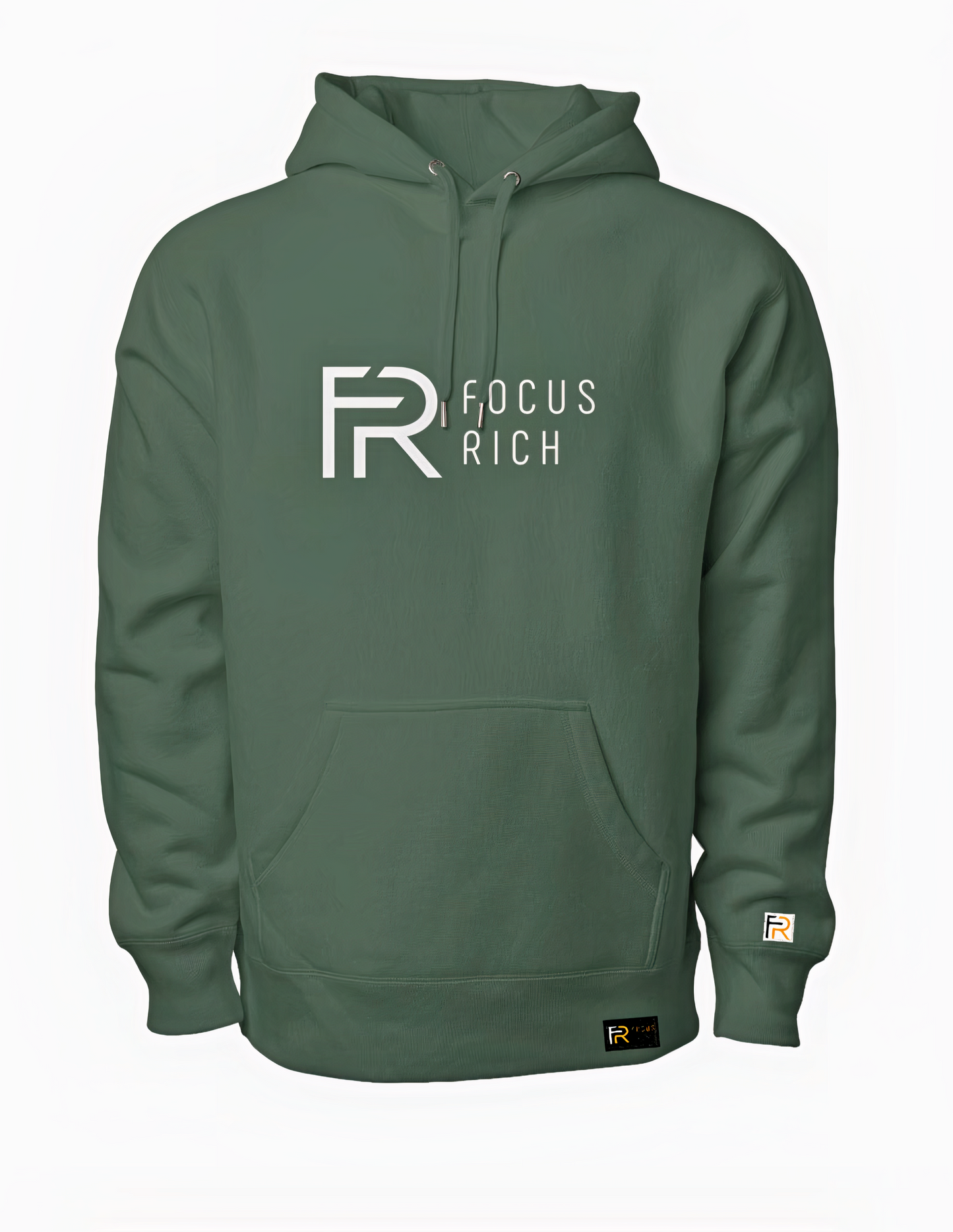 FOCUS RICH クラシック刺繍ロゴパーカー (グリーン)