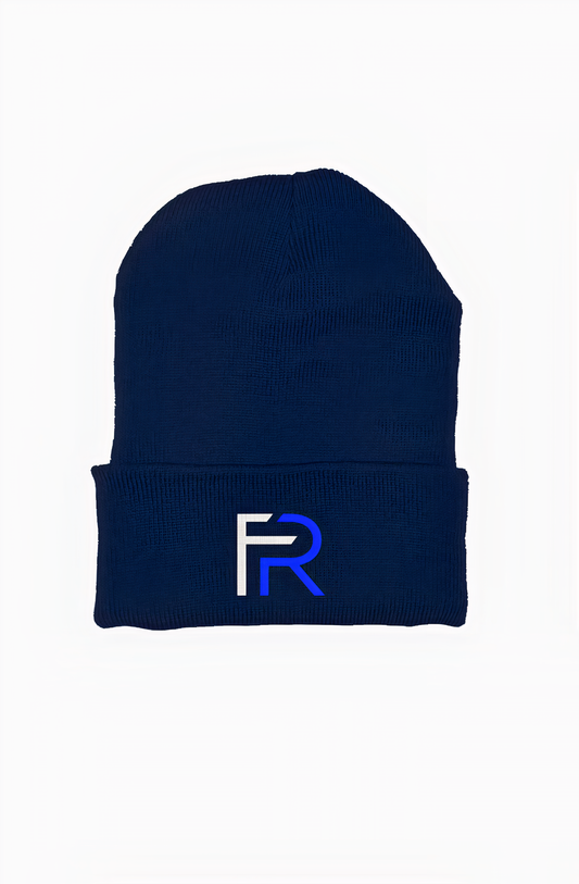 FOCUS RICH FR LOGO BEANIE (NAVY)