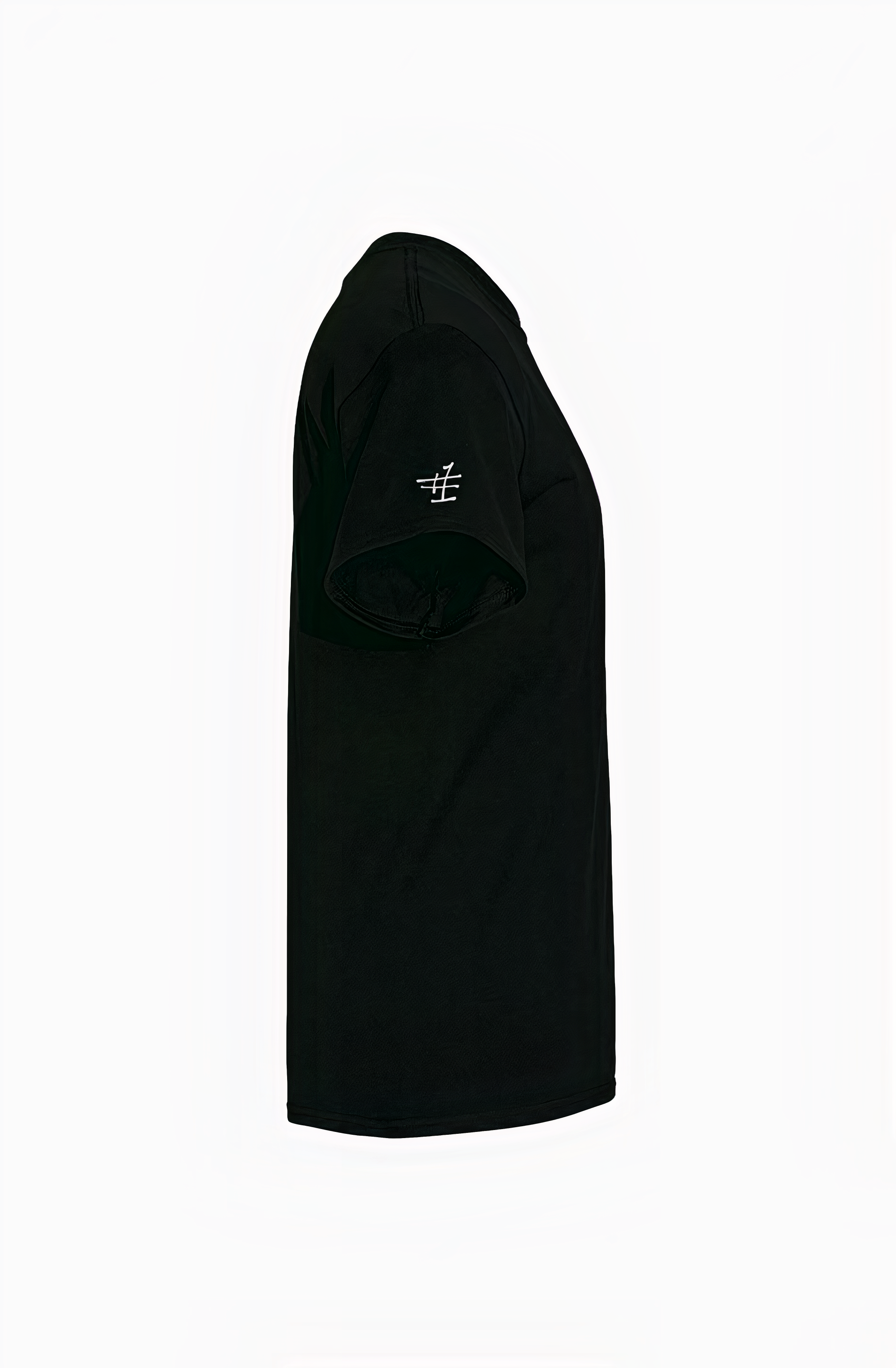 Black Focus Better t-shirt with bold front and back text, featuring Focus Rich and Nun Better logos in streetwear collab design